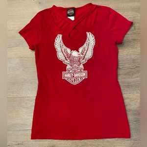 Harley-Davidson Vivid Red Eagle Tee